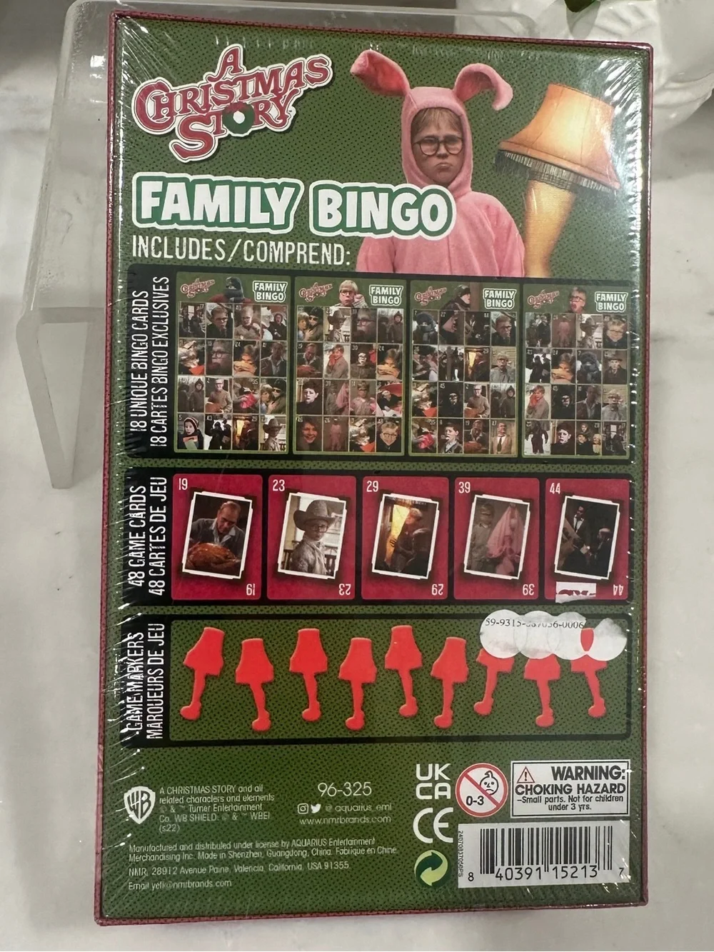 A Christmas Story Family Bingo - Green Holiday Edition